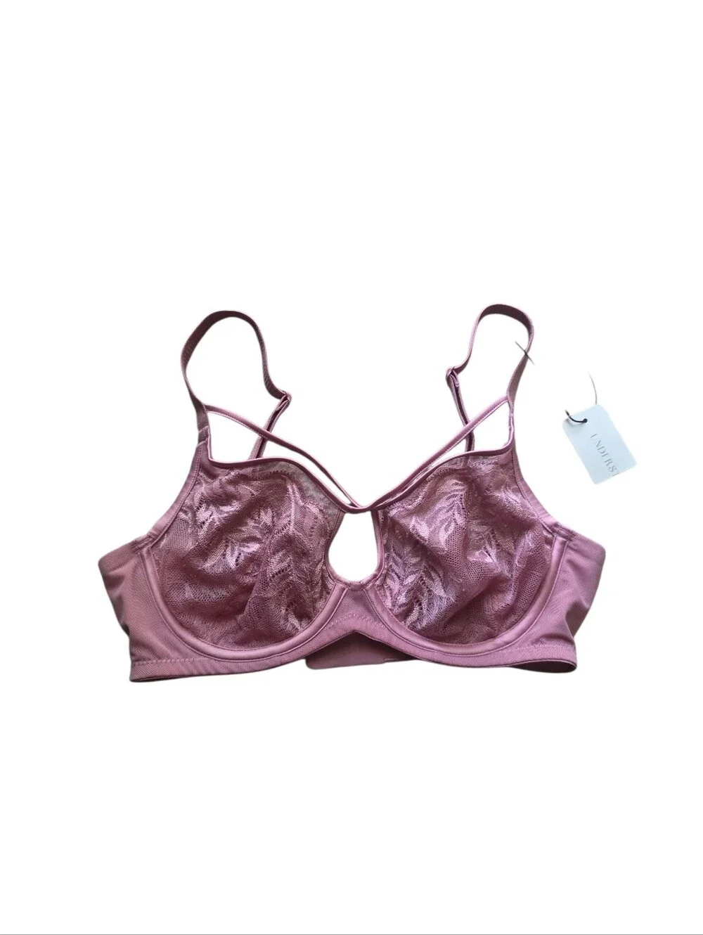 understance gemma flexwire strappy unpadded lift bra size 28D nwt